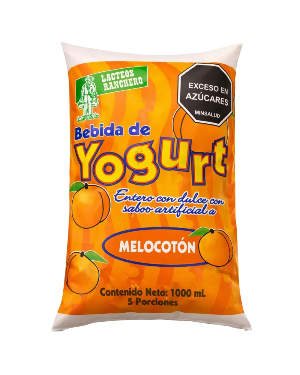 Yogurt Melocoton 01 Bebida de Yogurt