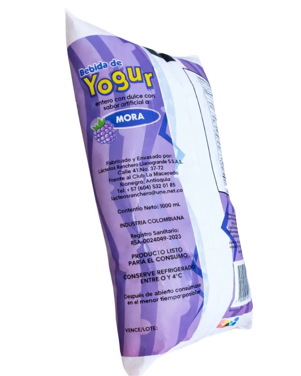 Yogurt Mora 02 Bebida de Yogurt
