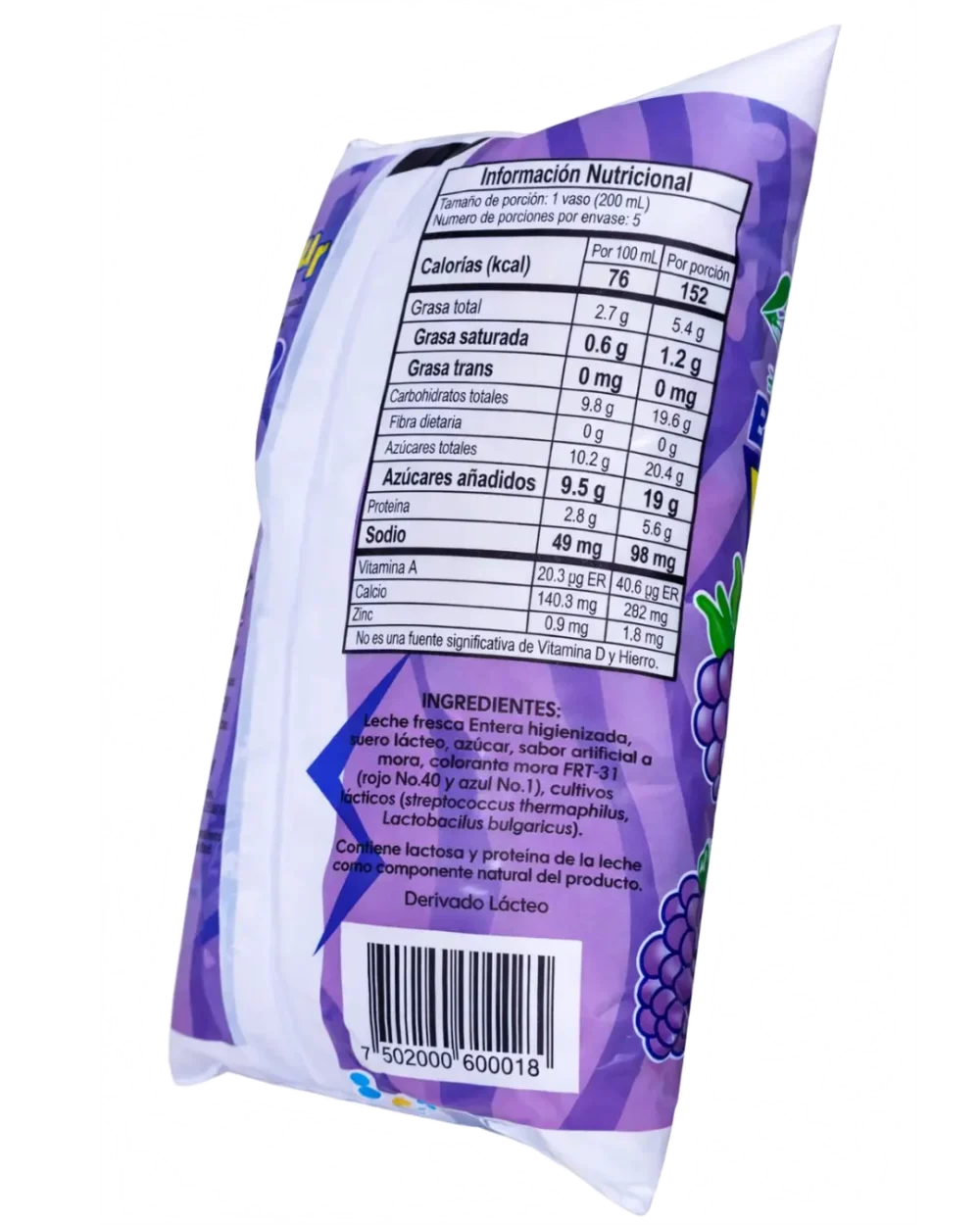Yogurt Mora 03 Bebida de Yogurt