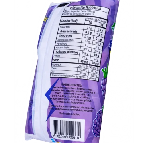 Yogurt Mora 03 Bebida de Yogurt